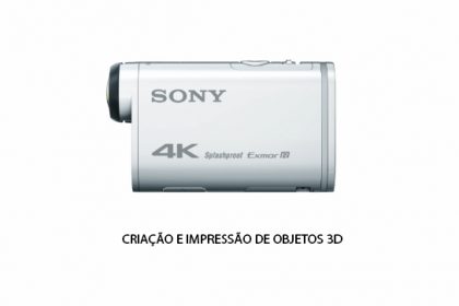 Peças 3D - Acessório Fixação câmara Sony ActionCam FDR X3000 Gimbal ZHIYUN SMOOTH Q